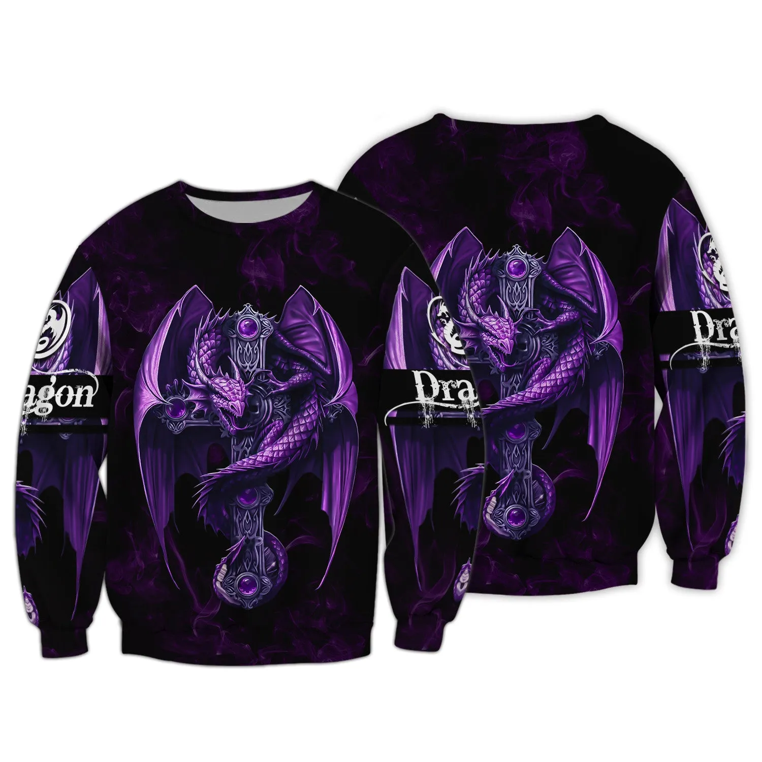Dragon 3D Hoodie All Over Printed - Dragon Tattoo Jacket 3D print for Woman
