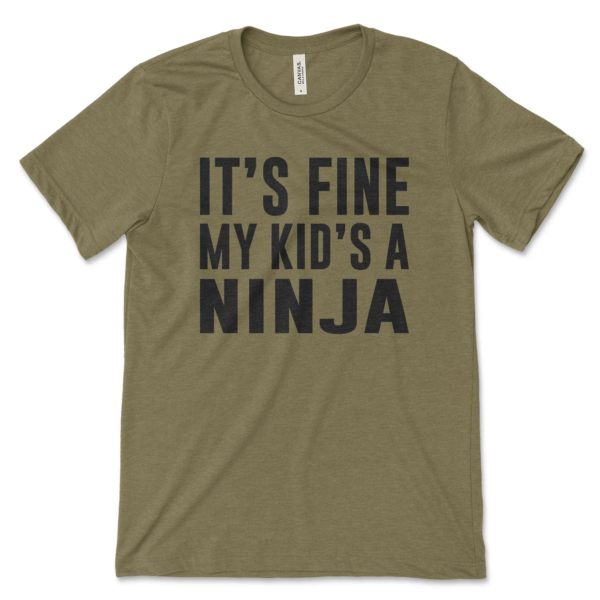 It's OK My Kid's a Ninja Shirt, Funny Mom Shirt, Funny Dad Shirt, Ninja Warrior, Mom Life Tee