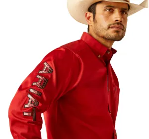 Men’s Ariat Team Logo Twill Classic Fit Shirt